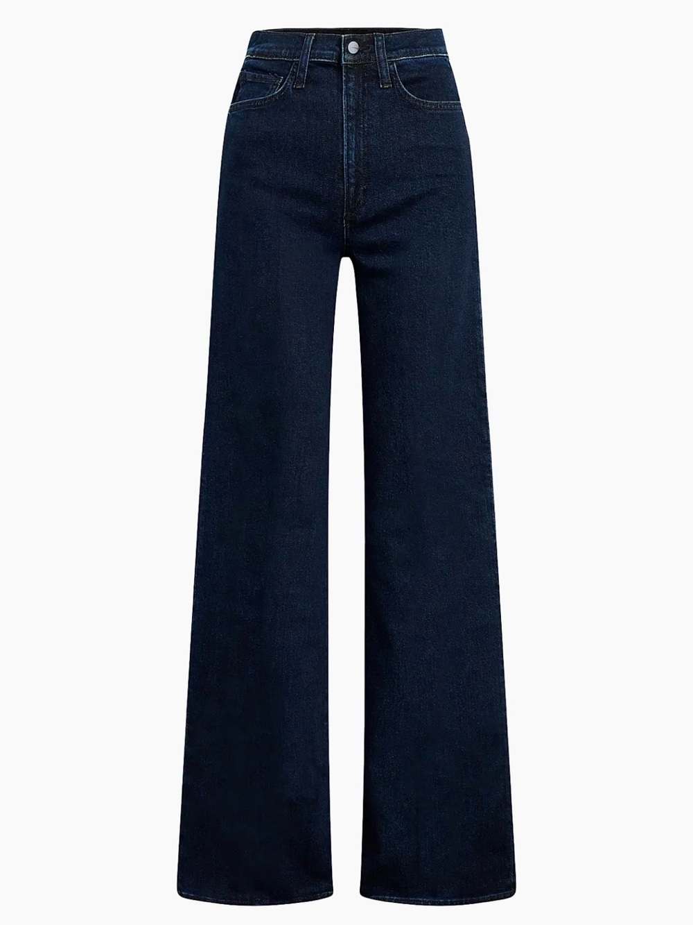 Joe's Jeans Wide-Leg High-Rise Jeans in Dark Blue